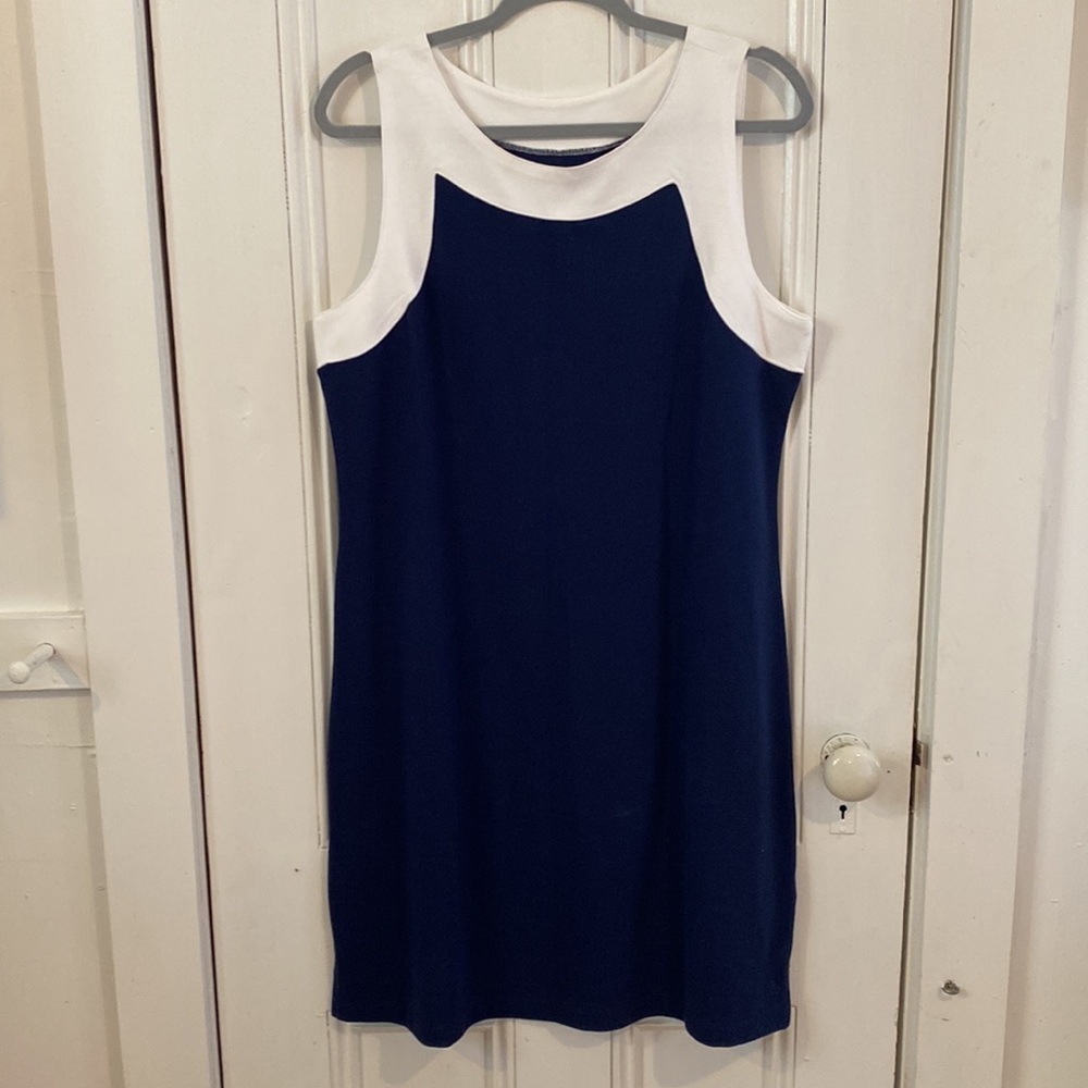 IZOD Dress | Effortlessly Chic Navy Blue & White Izod Dress